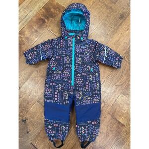 NWOT Patagonia Snow Pile 1-Piece Puffy Bunting Waterproof Suit Rare Pattern 3-6M